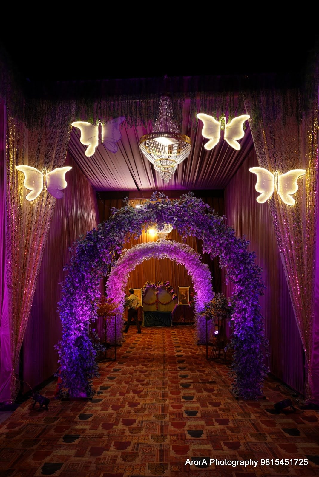 Bhaura Farm Royal Crystal entrance and celebration décor