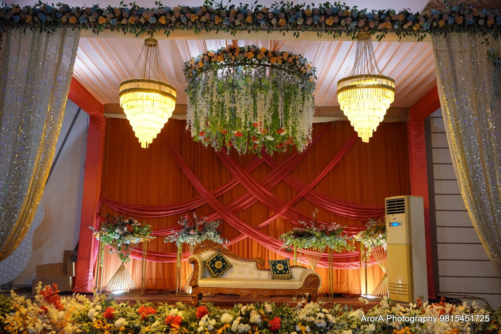 Bhaura Farm Royal Crystal wedding stage