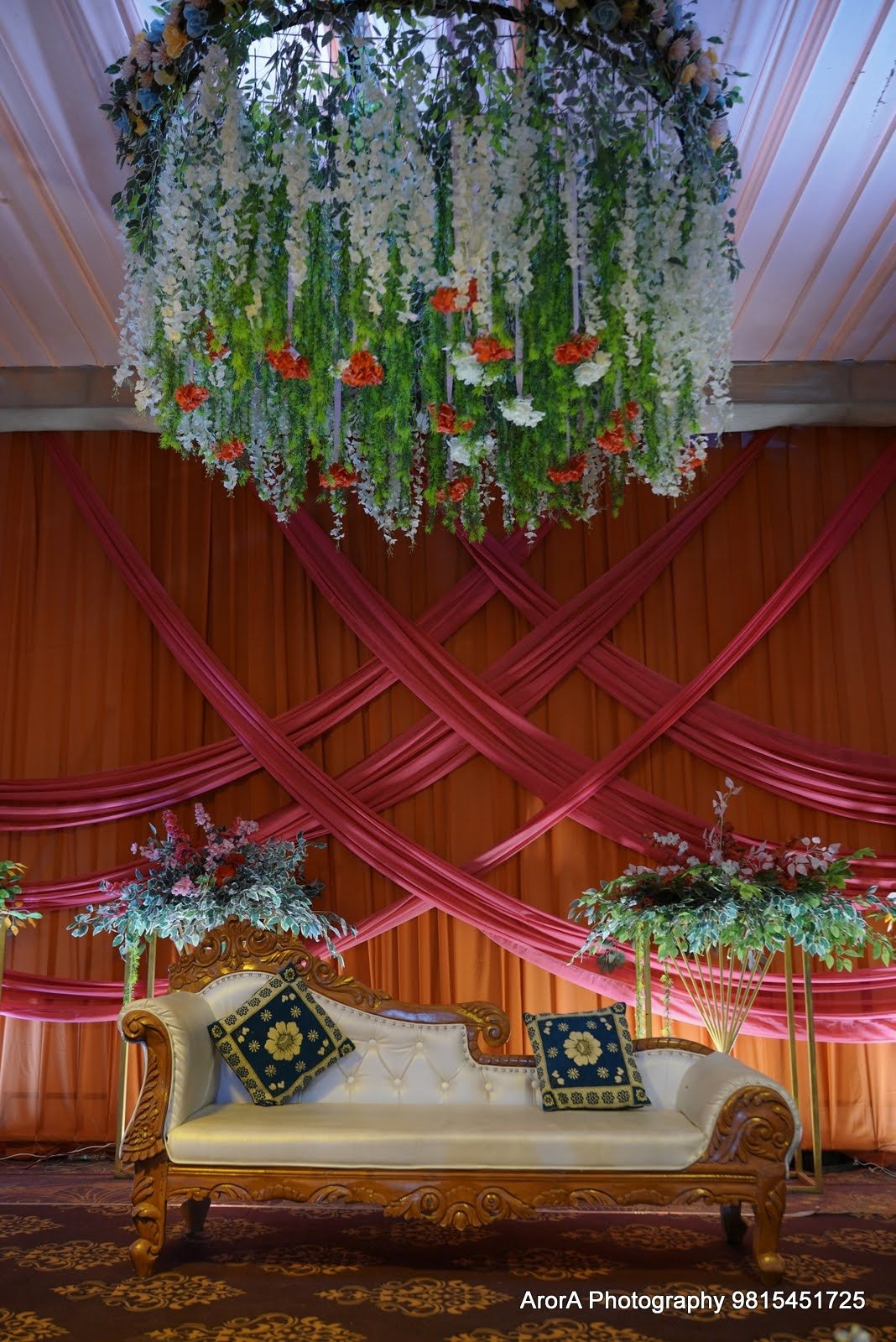 Stage floral details